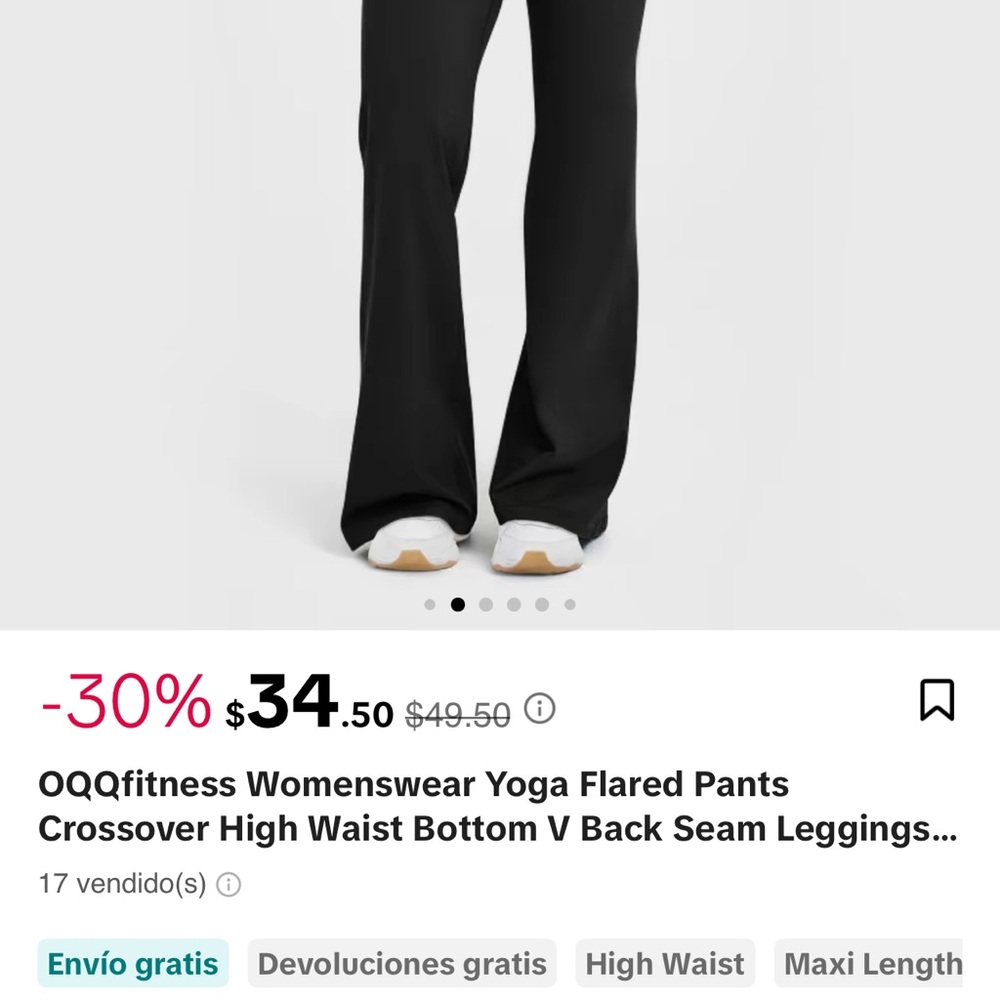 Women's Black Yoga Flared Pants